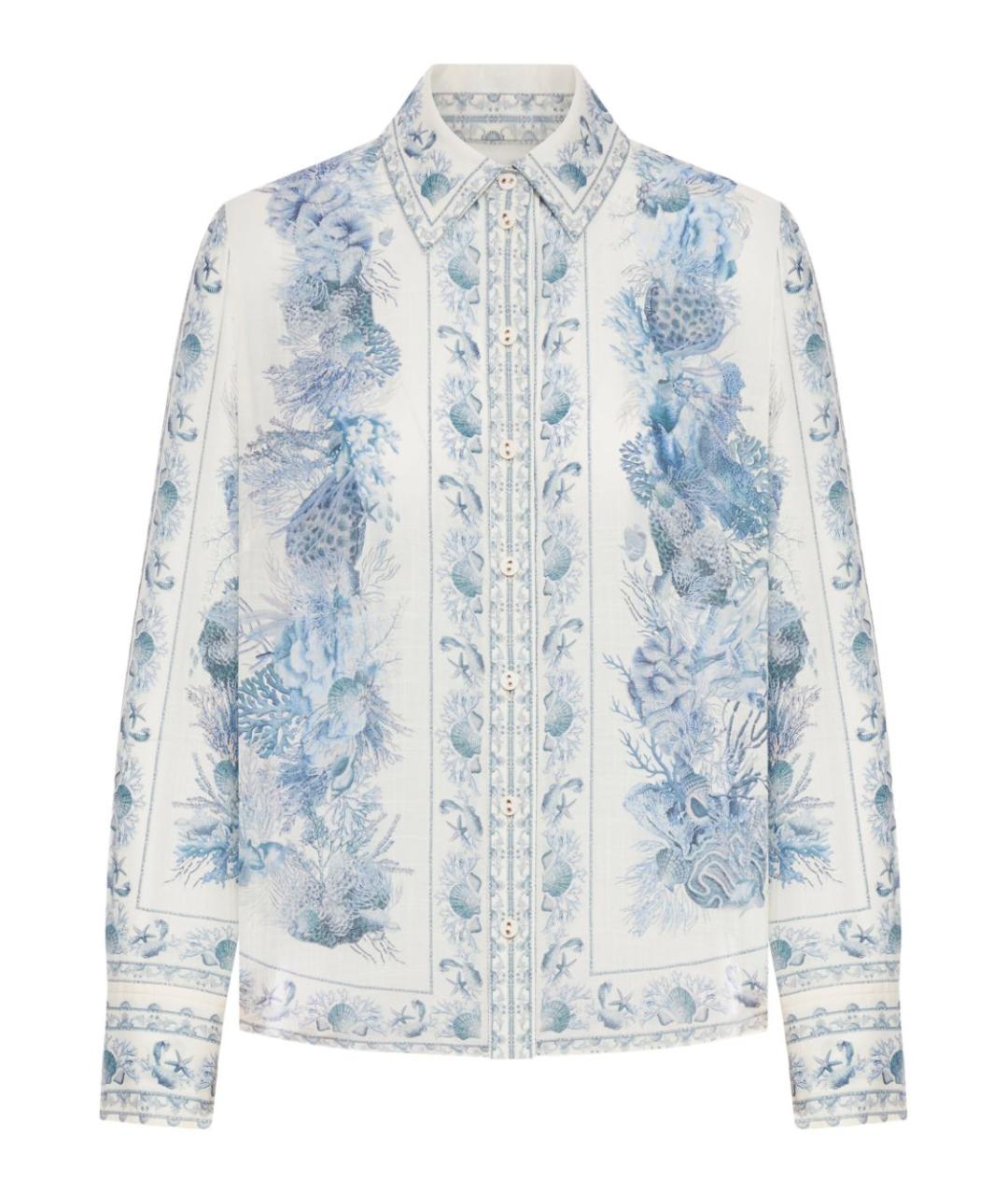ZIMMERMANN Белая хлопковая рубашка, фото 1