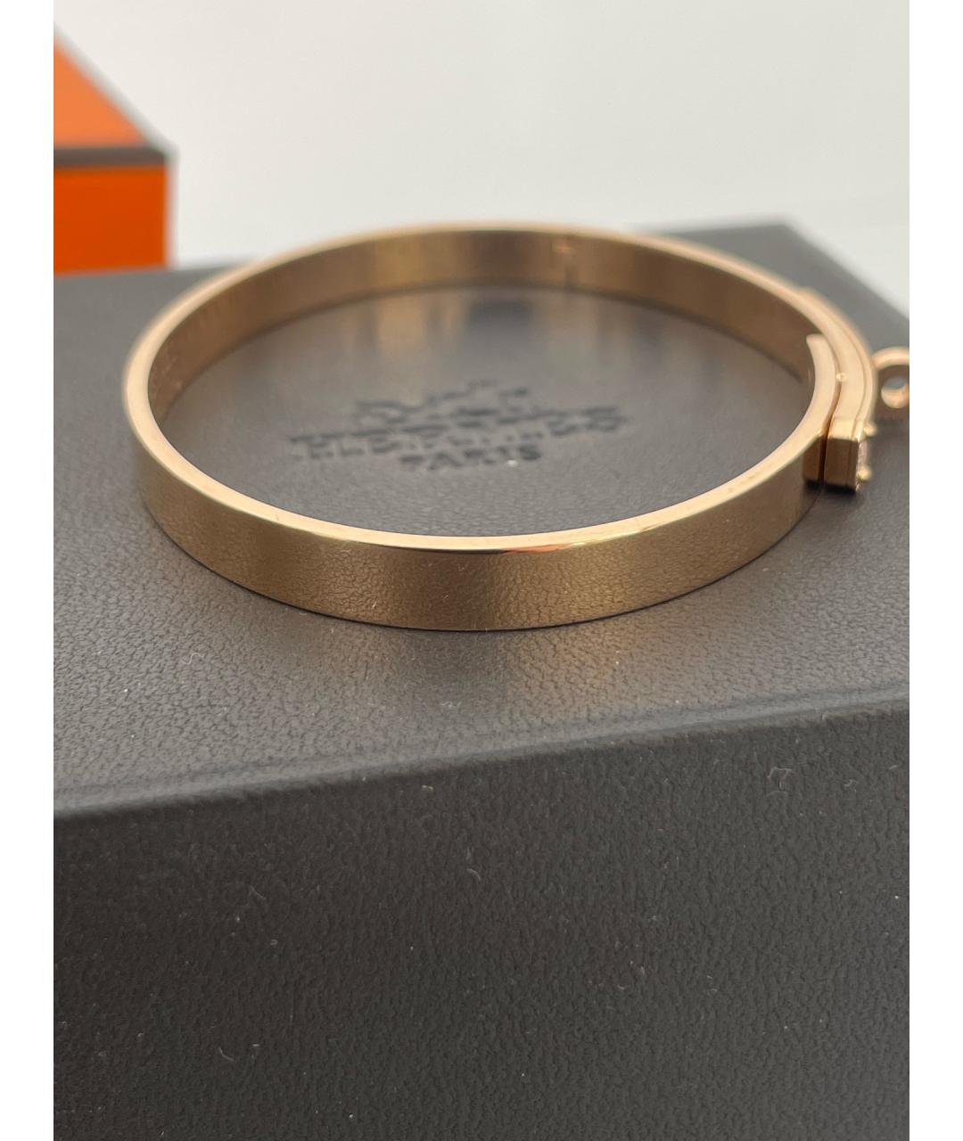 HERMES Золотой браслет из розового золота, фото 7