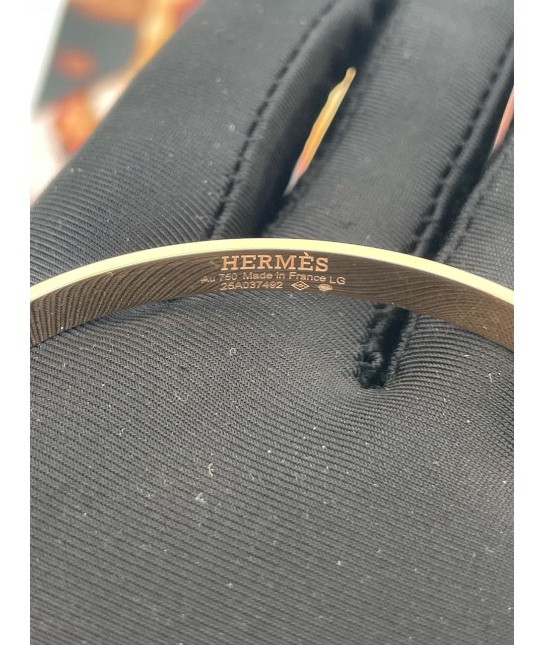 HERMES Золотой браслет из розового золота, фото 5