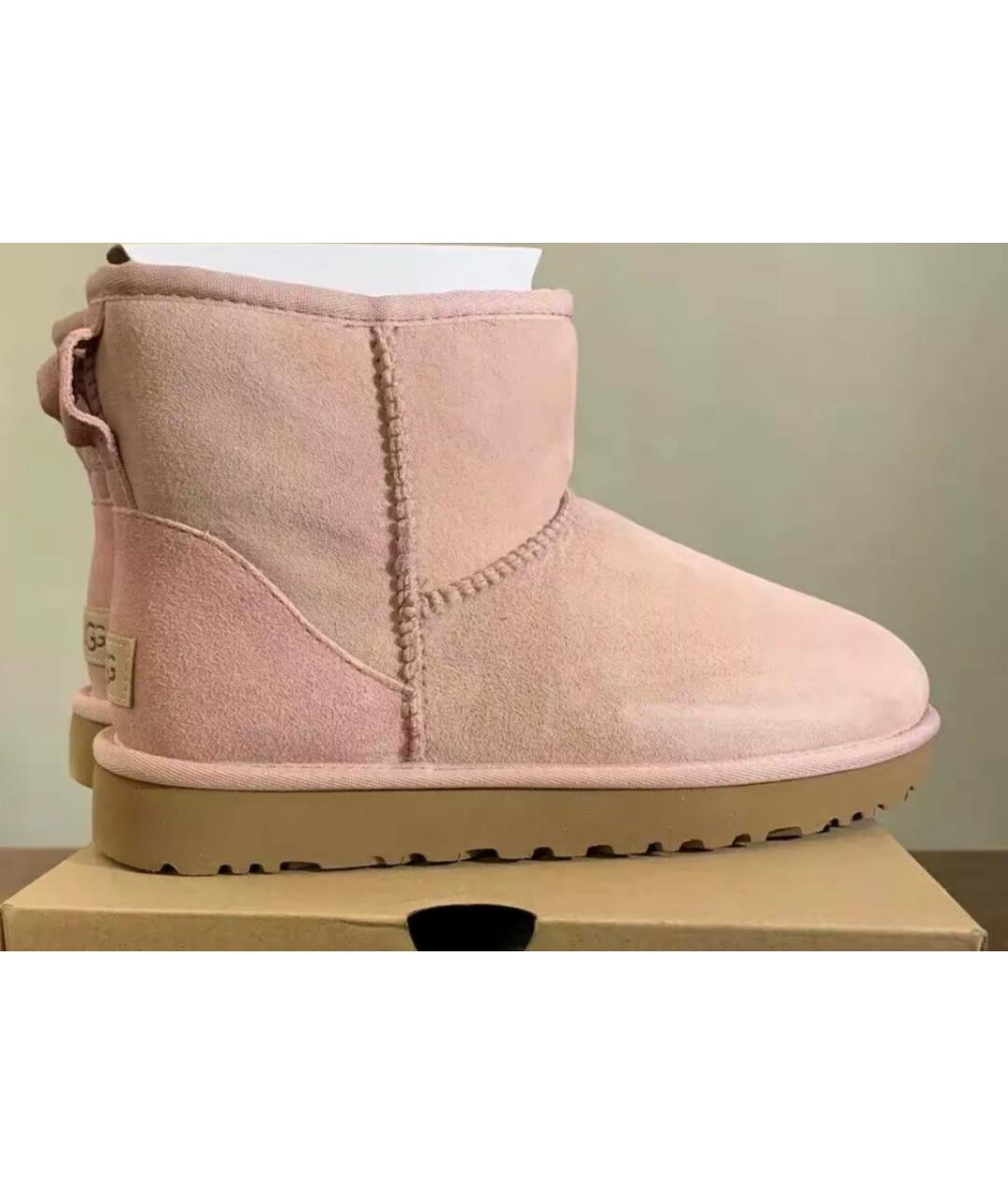 UGG AUSTRALIA Розовые замшевые ботинки, фото 5