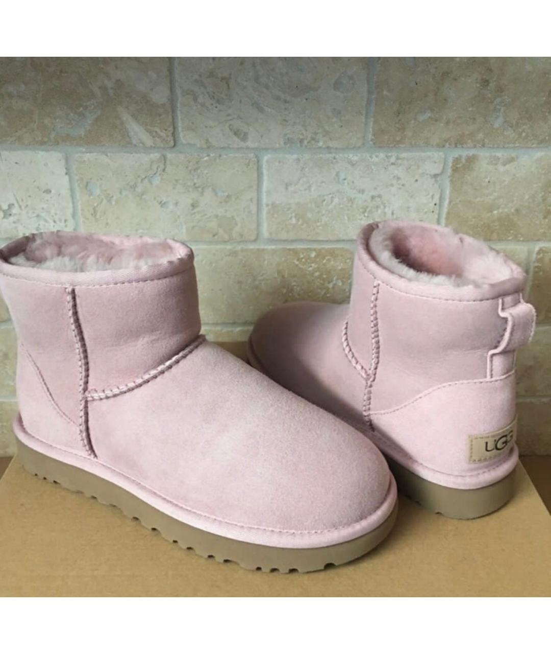 UGG AUSTRALIA Розовые замшевые ботинки, фото 7
