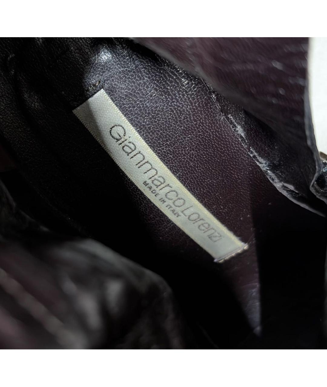 GIAN MARCO LORENZI Черные кожаные сапоги, фото 7