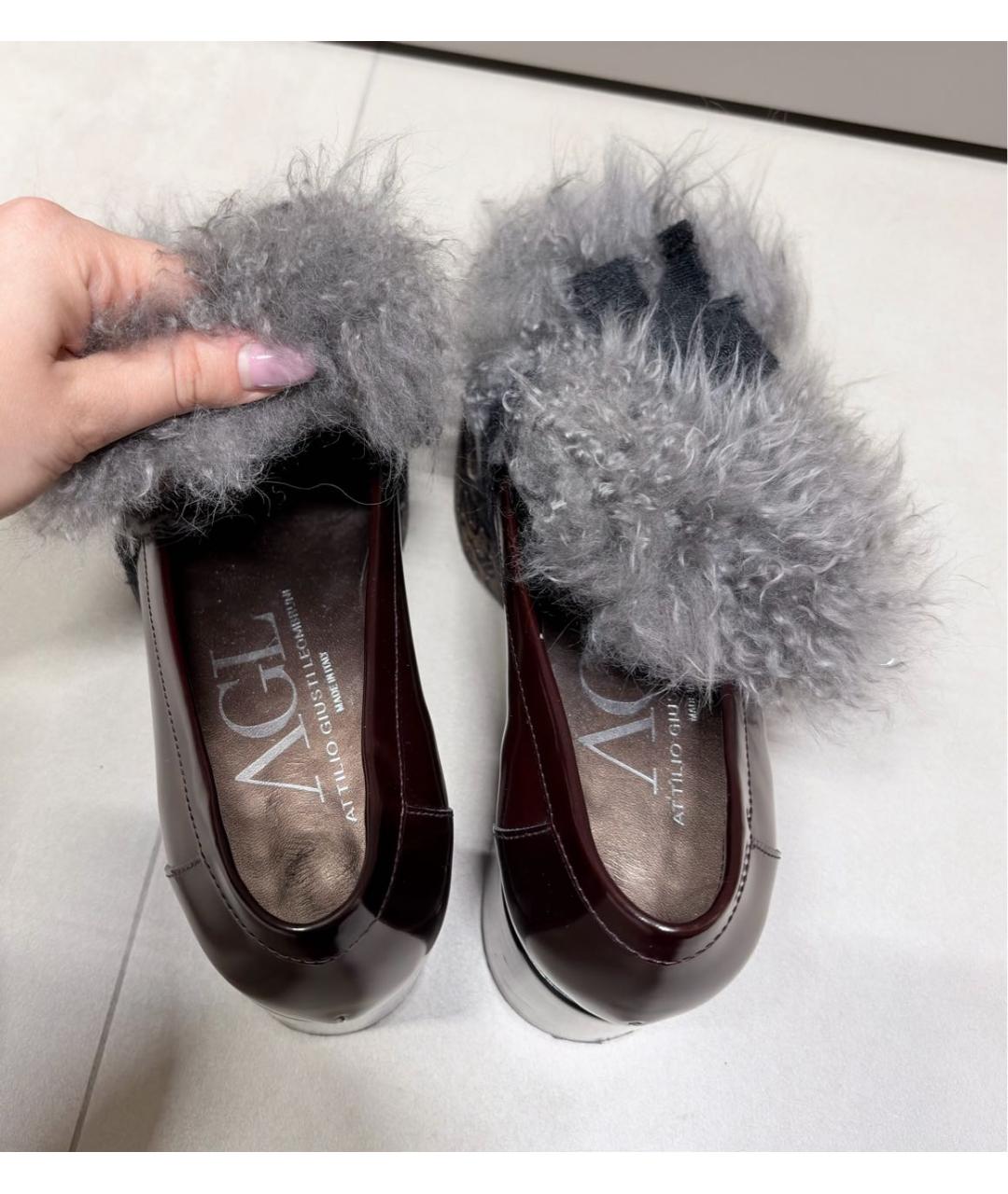 AGL Бордовые лоферы, фото 3