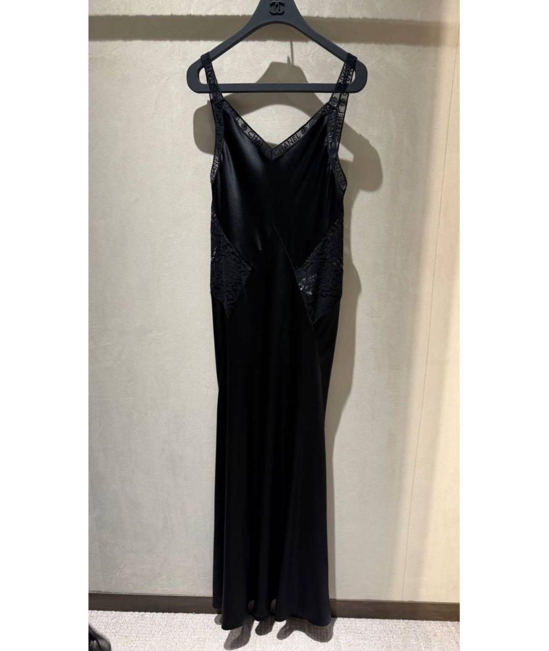 CHANEL Черное шерстяное повседневное платье, фото 3