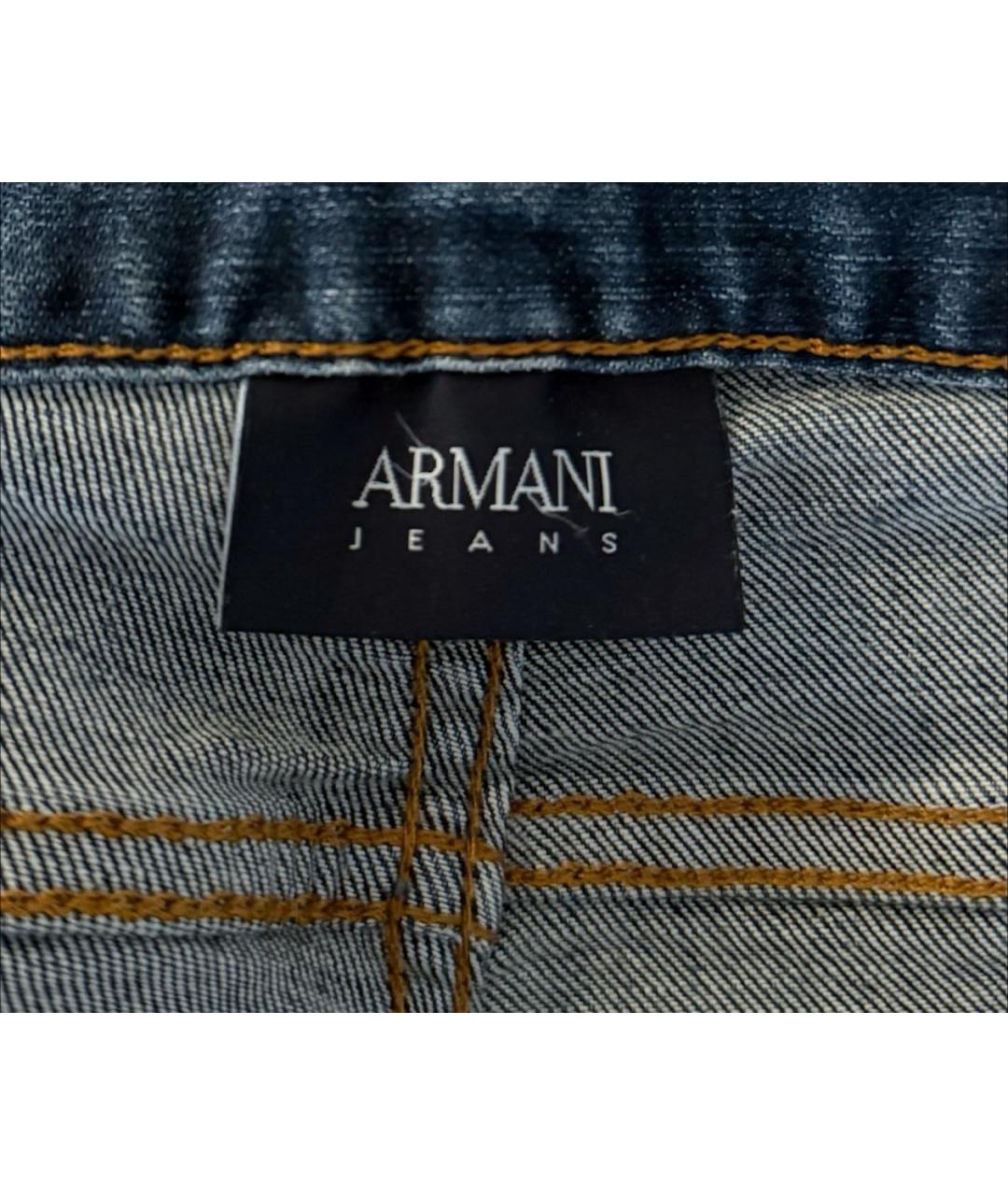 ARMANI JEANS Синие прямые джинсы, фото 5