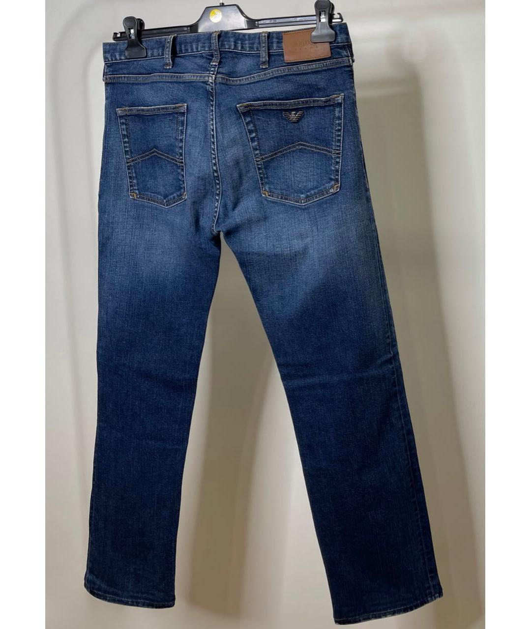 ARMANI JEANS Синие прямые джинсы, фото 2