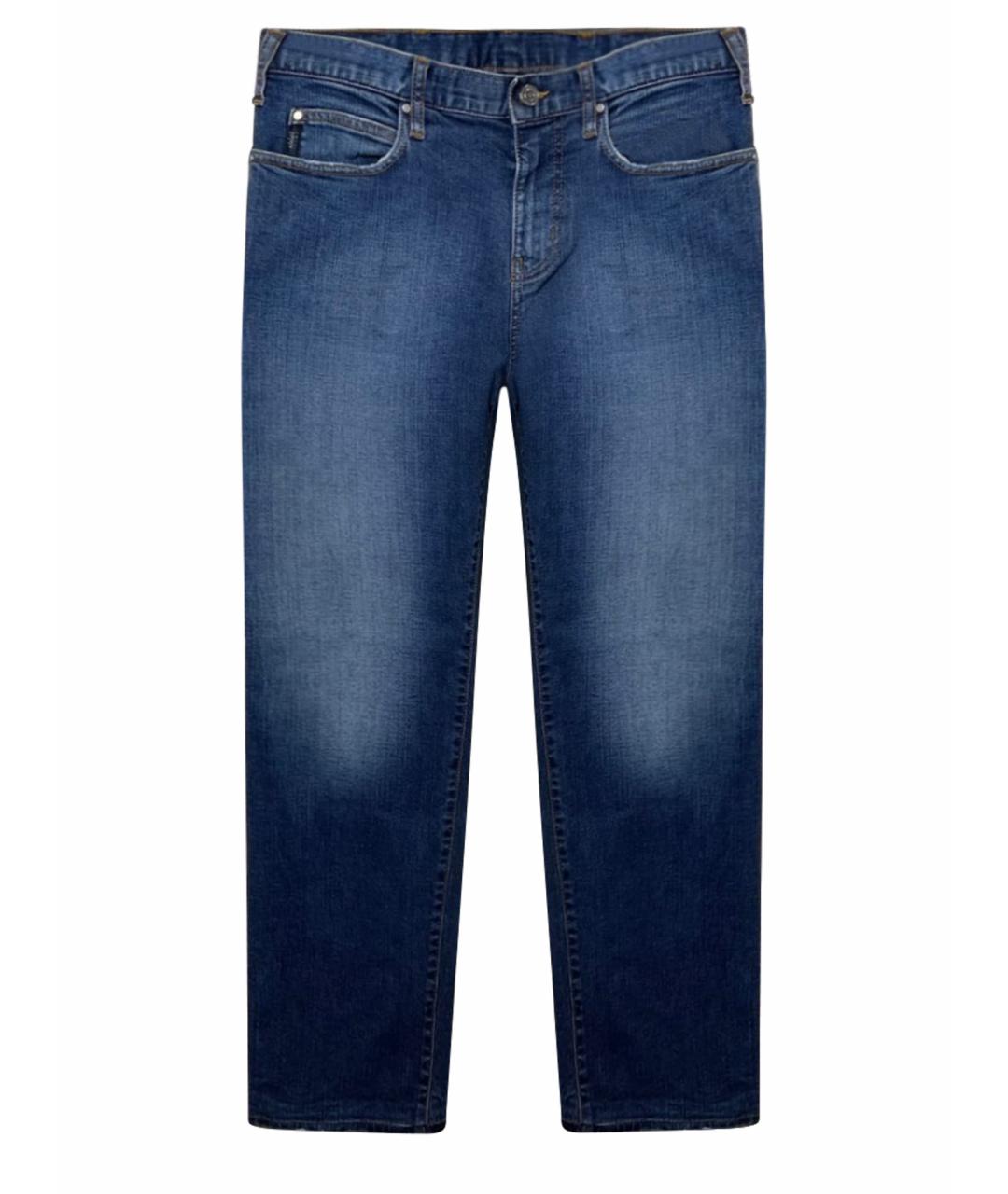 ARMANI JEANS Синие прямые джинсы, фото 1