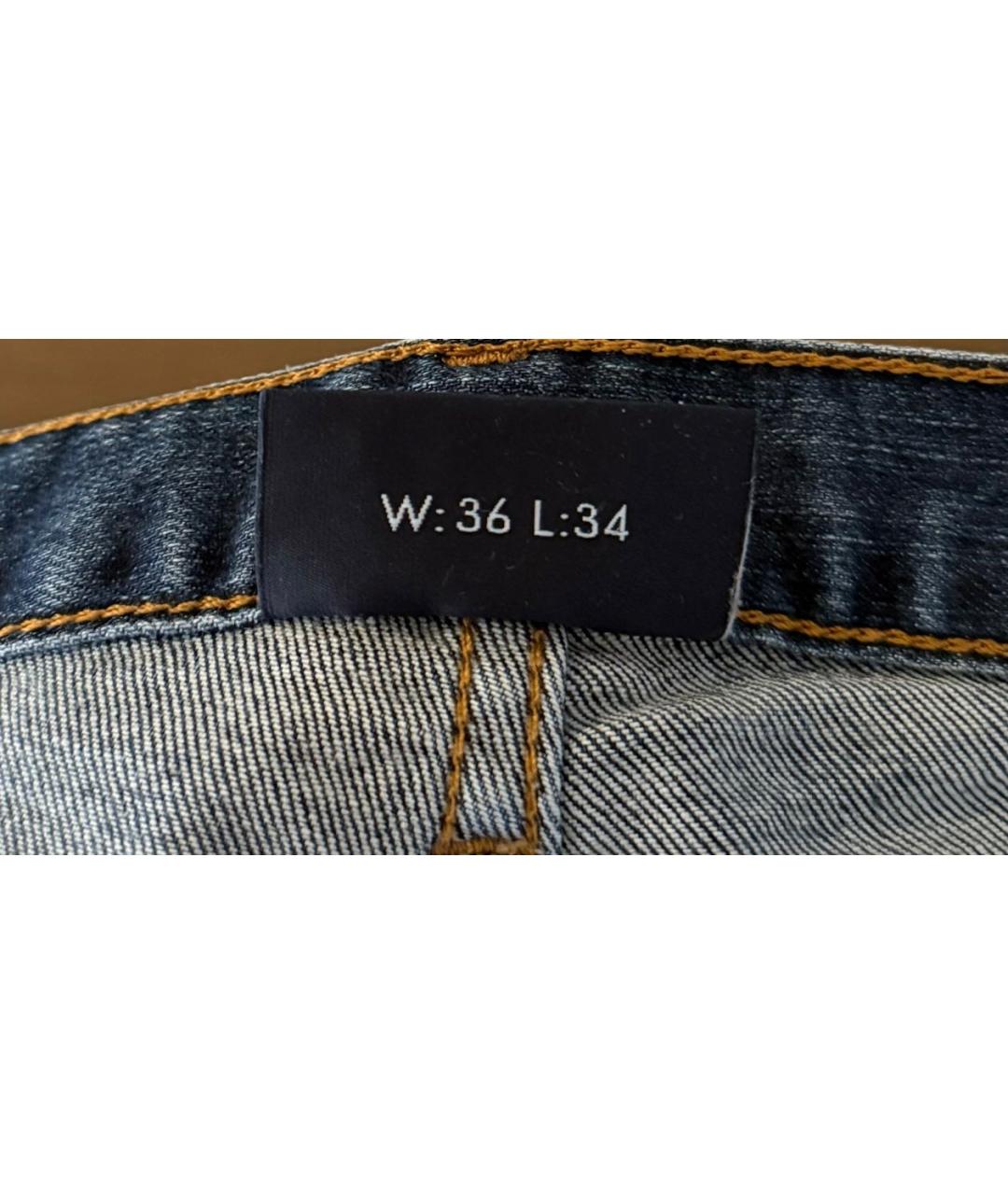 ARMANI JEANS Синие прямые джинсы, фото 6