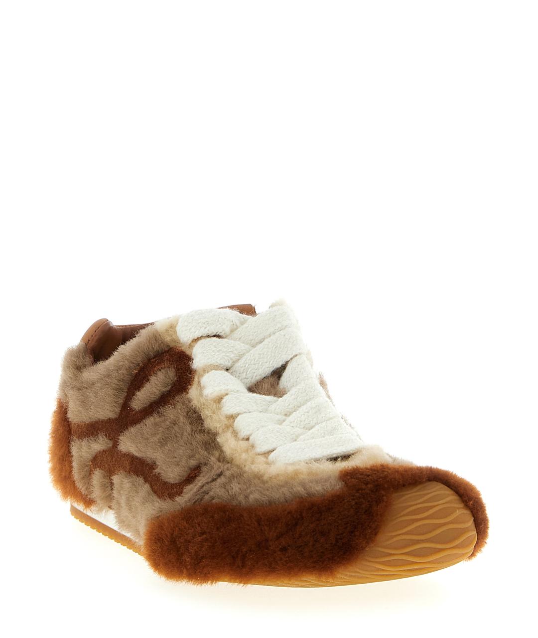 LOEWE Коричневые кроссовки, фото 2