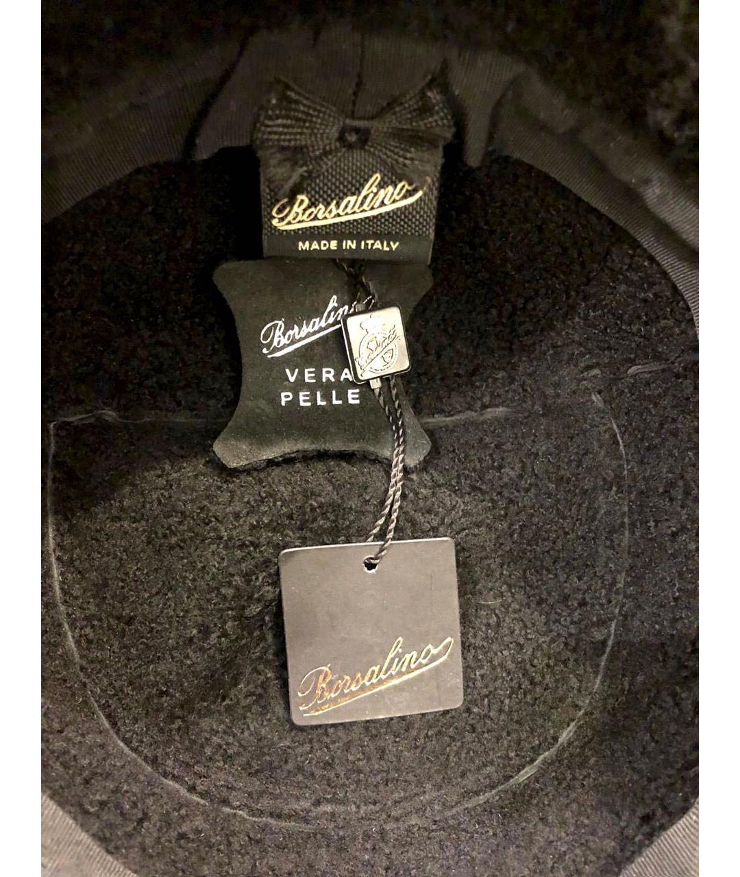 BORSALINO Черная шерстяная кепка/бейсболка, фото 5