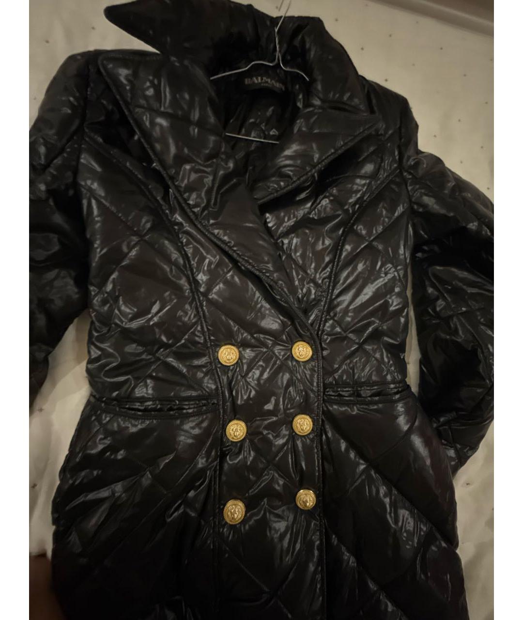 BALMAIN Черный пуховик, фото 4