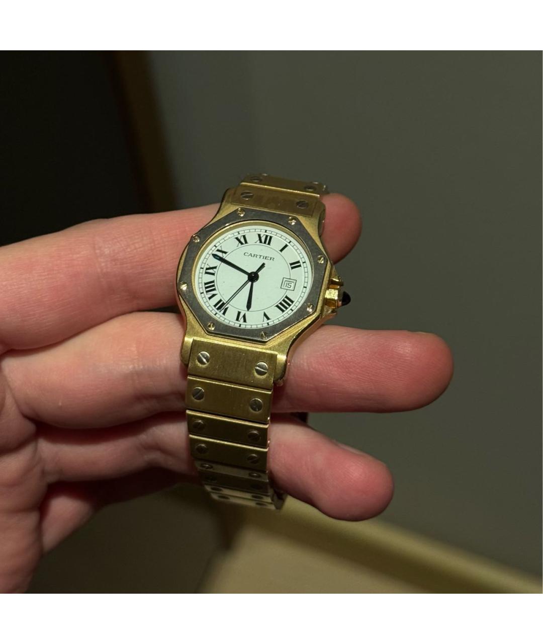 CARTIER Золотые часы из желтого золота, фото 4