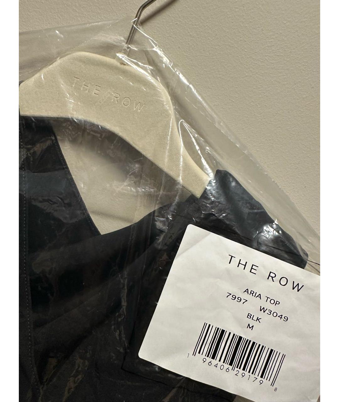 THE ROW Черная шелковая блузы, фото 6