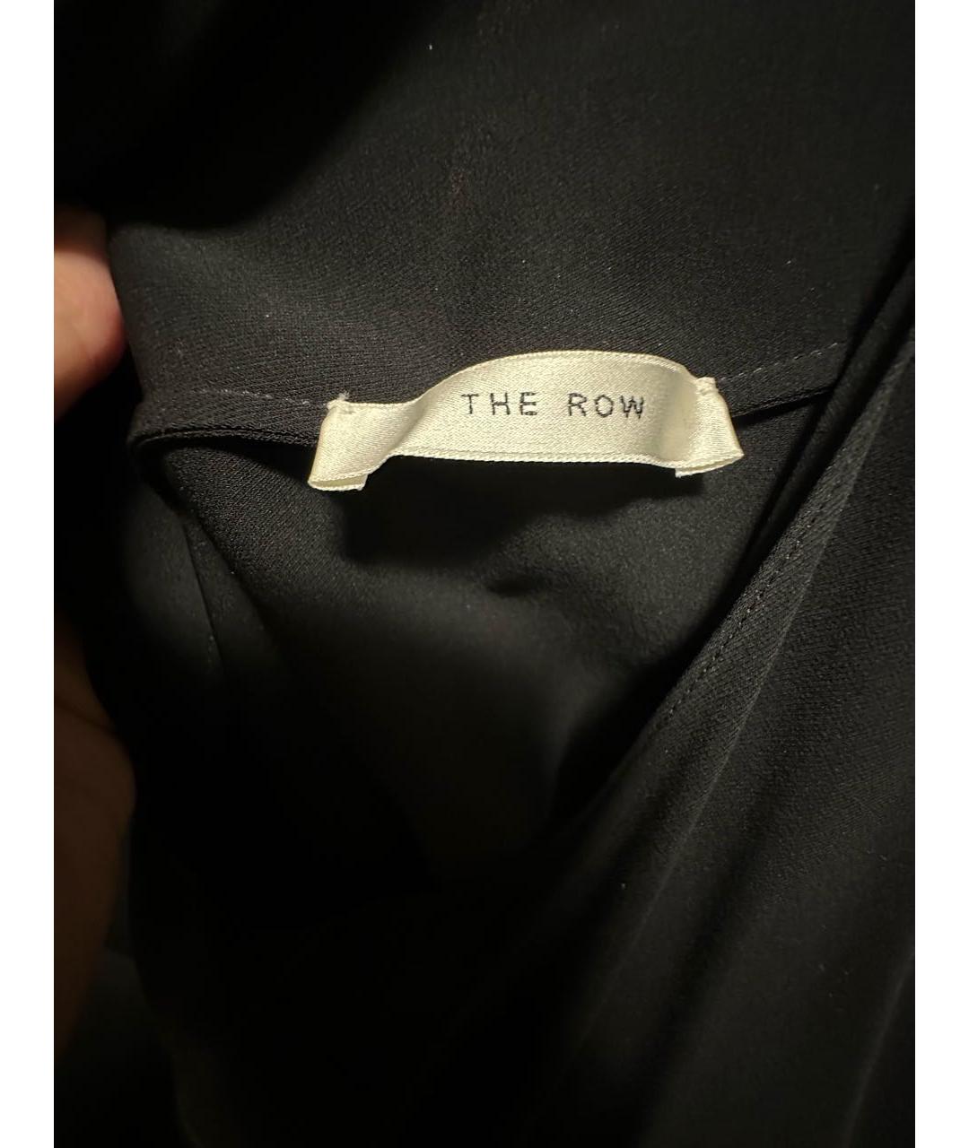 THE ROW Черная шелковая блузы, фото 7