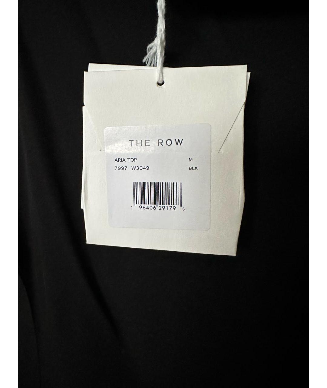 THE ROW Черная шелковая блузы, фото 4