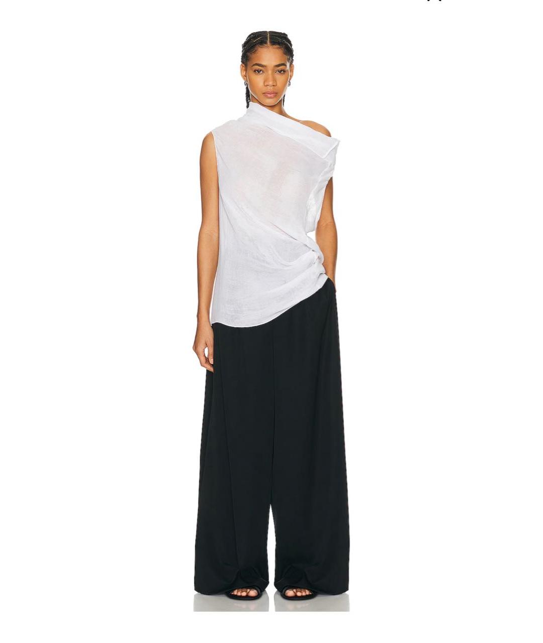 THE ROW Черная шелковая блузы, фото 7