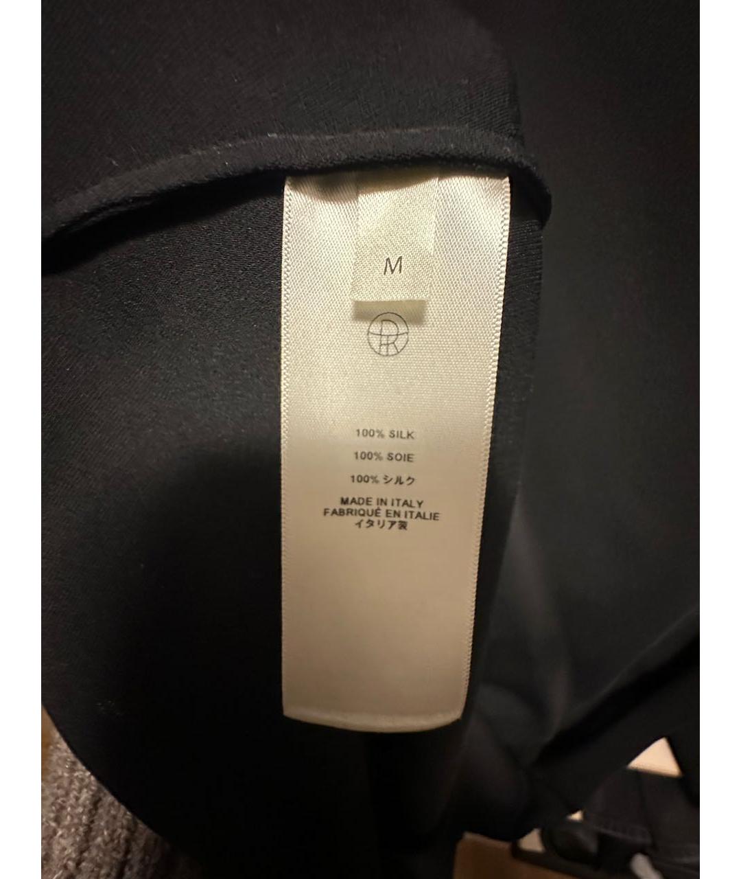 THE ROW Черная шелковая блузы, фото 5