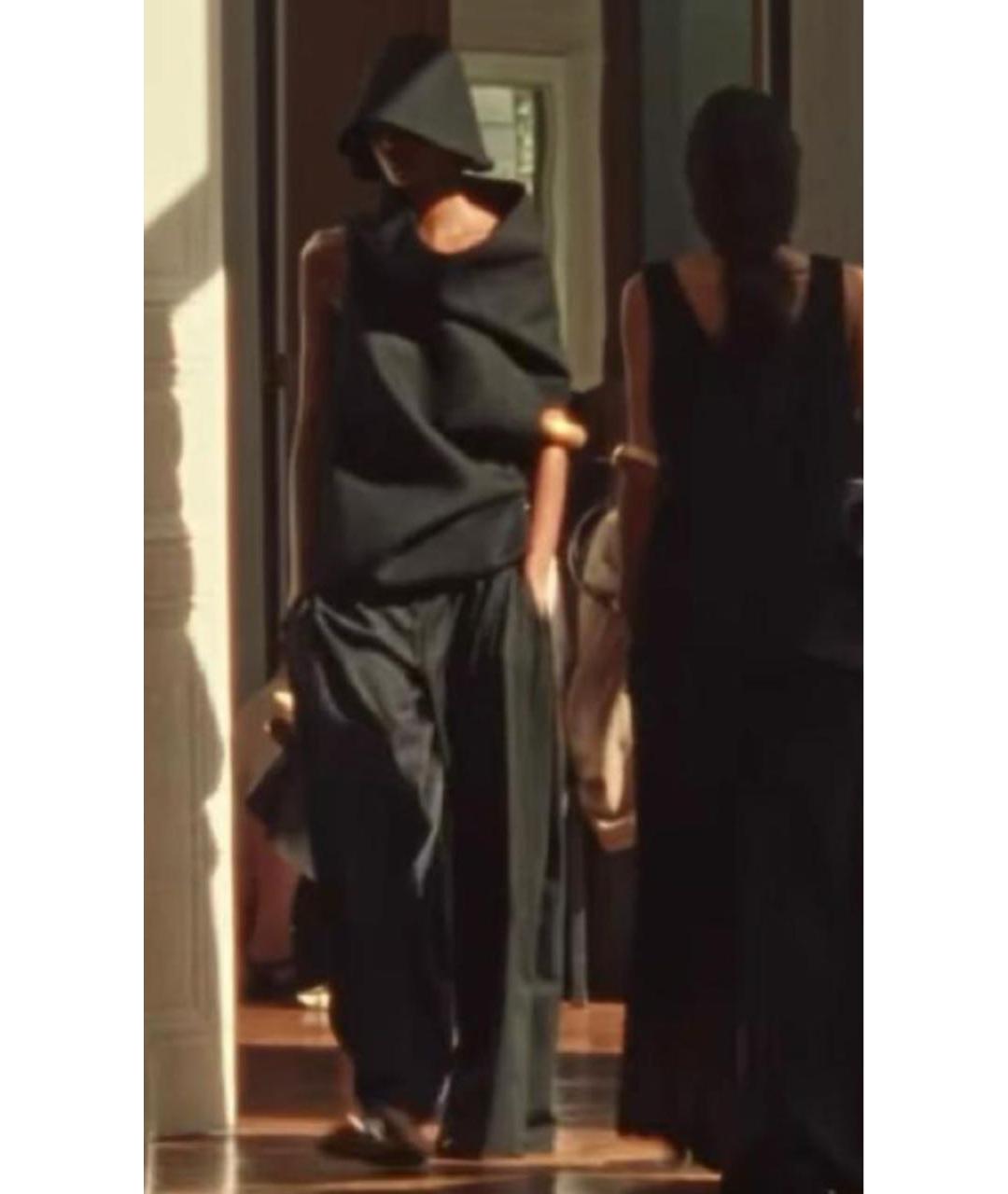 THE ROW Черная шелковая блузы, фото 8