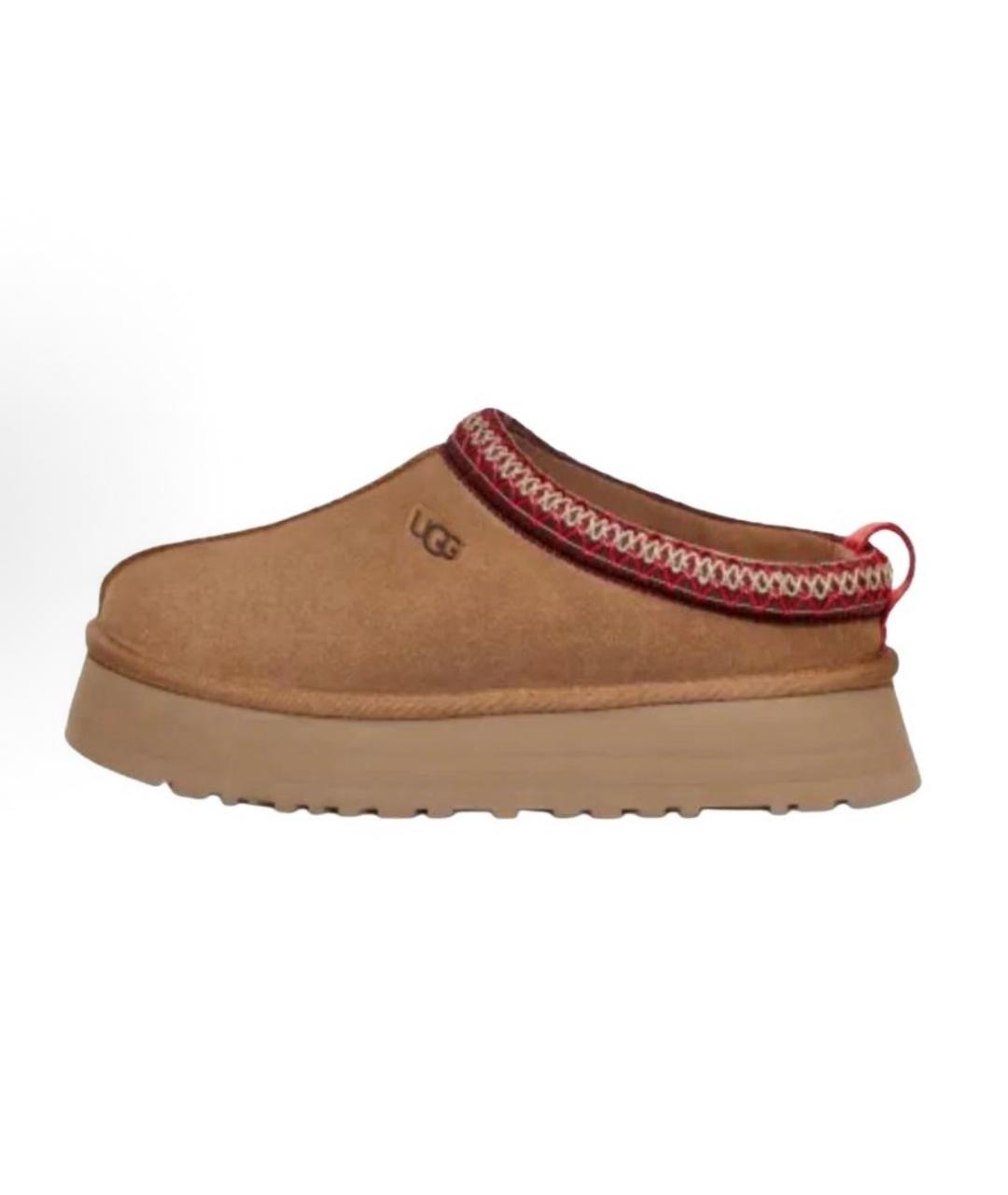 UGG AUSTRALIA Коричневые замшевые сабо, фото 7