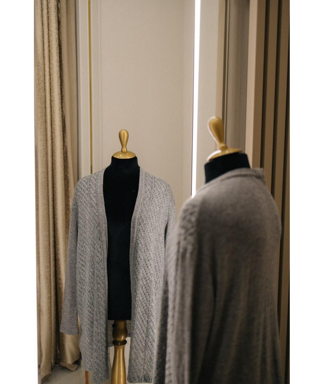 ERMANNO SCERVINO Серый шерстяной кардиган, фото 2