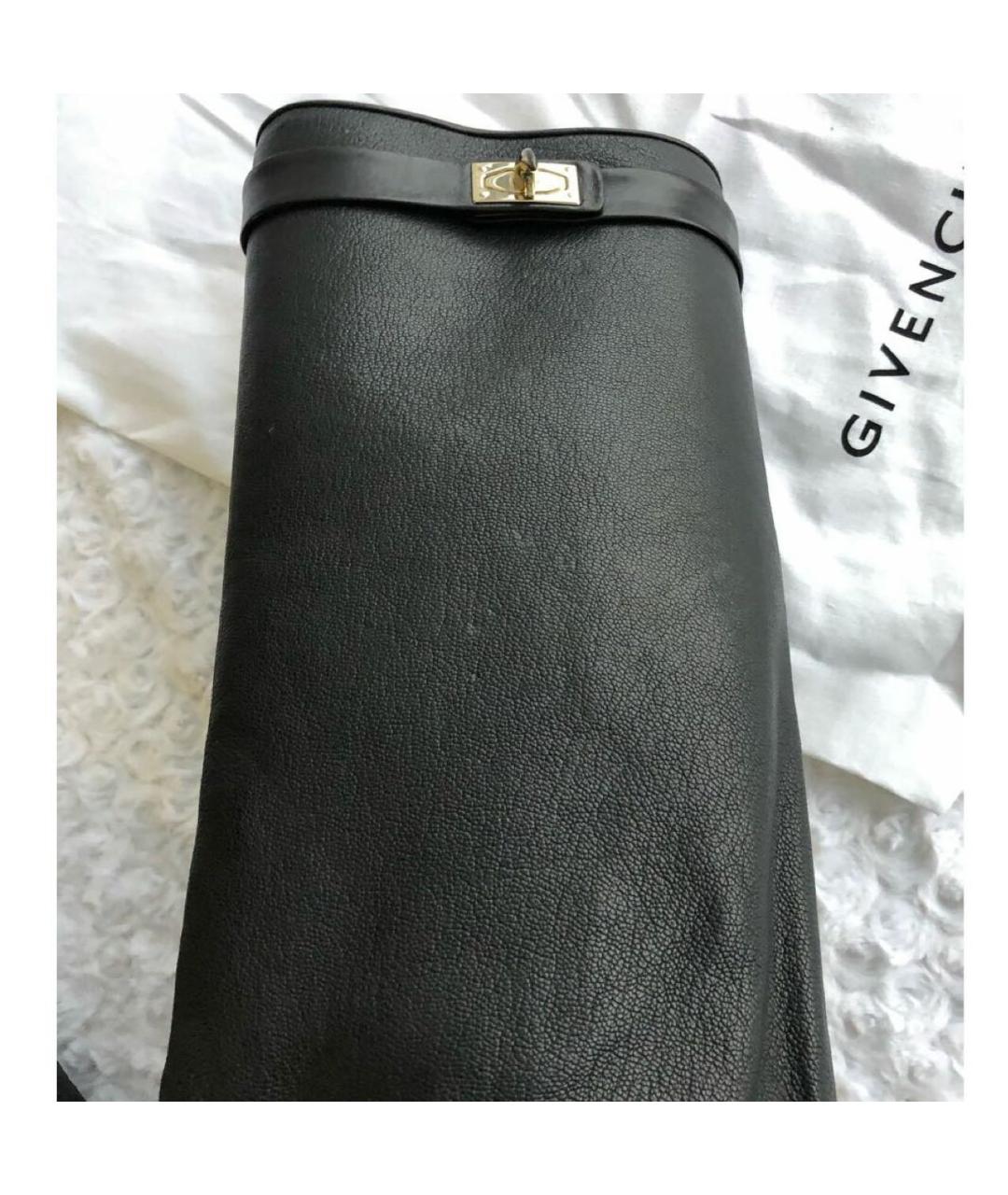 GIVENCHY Черные кожаные сапоги, фото 8