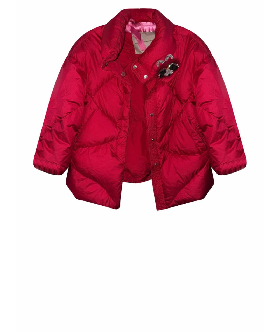 ERMANNO SCERVINO Розовый полиэстеровый пуховик, фото 1