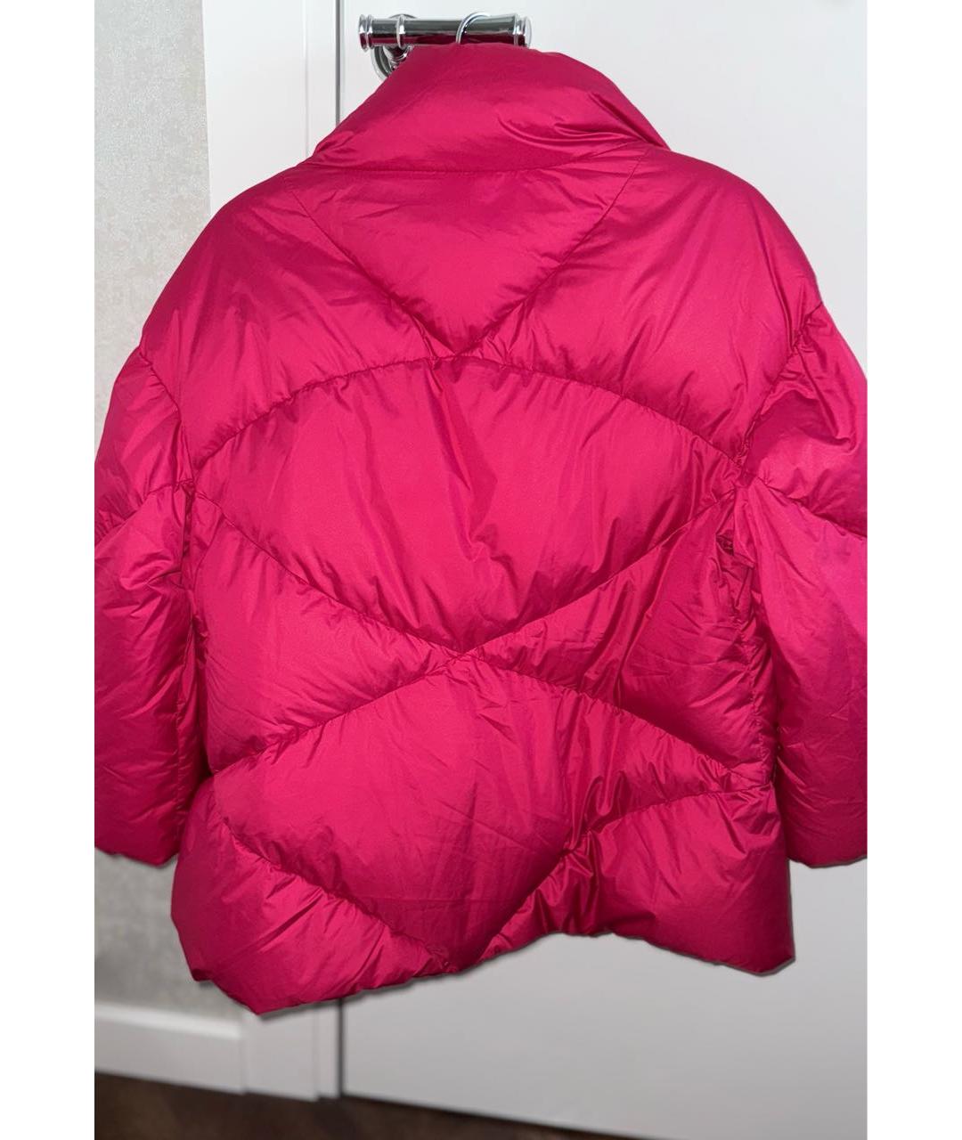 ERMANNO SCERVINO Розовый полиэстеровый пуховик, фото 2