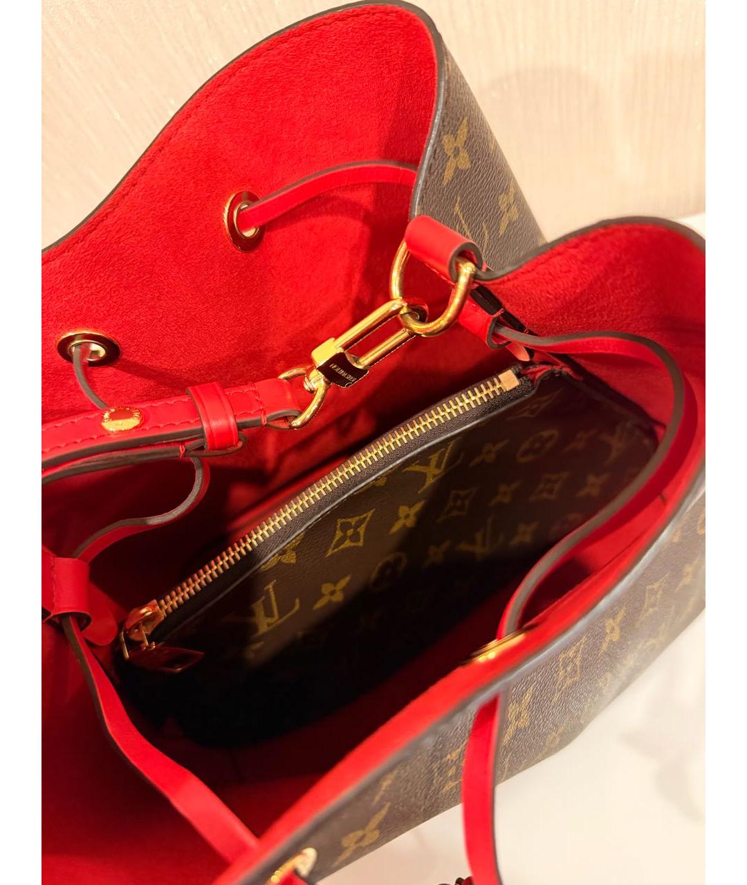 LOUIS VUITTON Красная сумка через плечо, фото 3