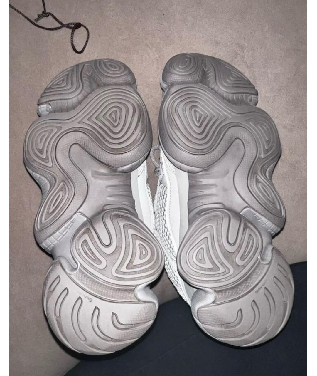 ADIDAS YEEZY Серые замшевые низкие кроссовки / кеды, фото 5