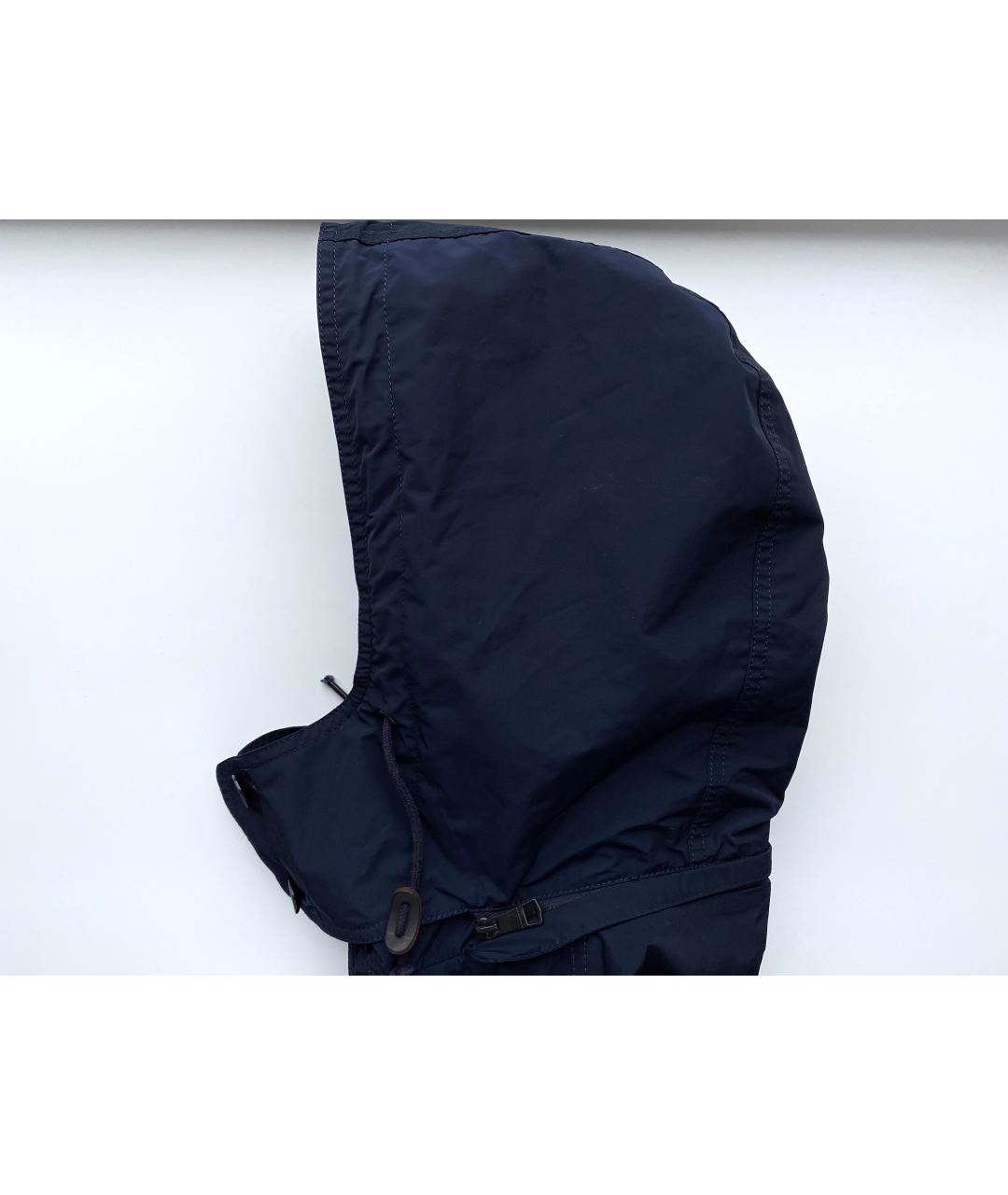 BURBERRY Темно-синяя полиэстеровая куртка, фото 4