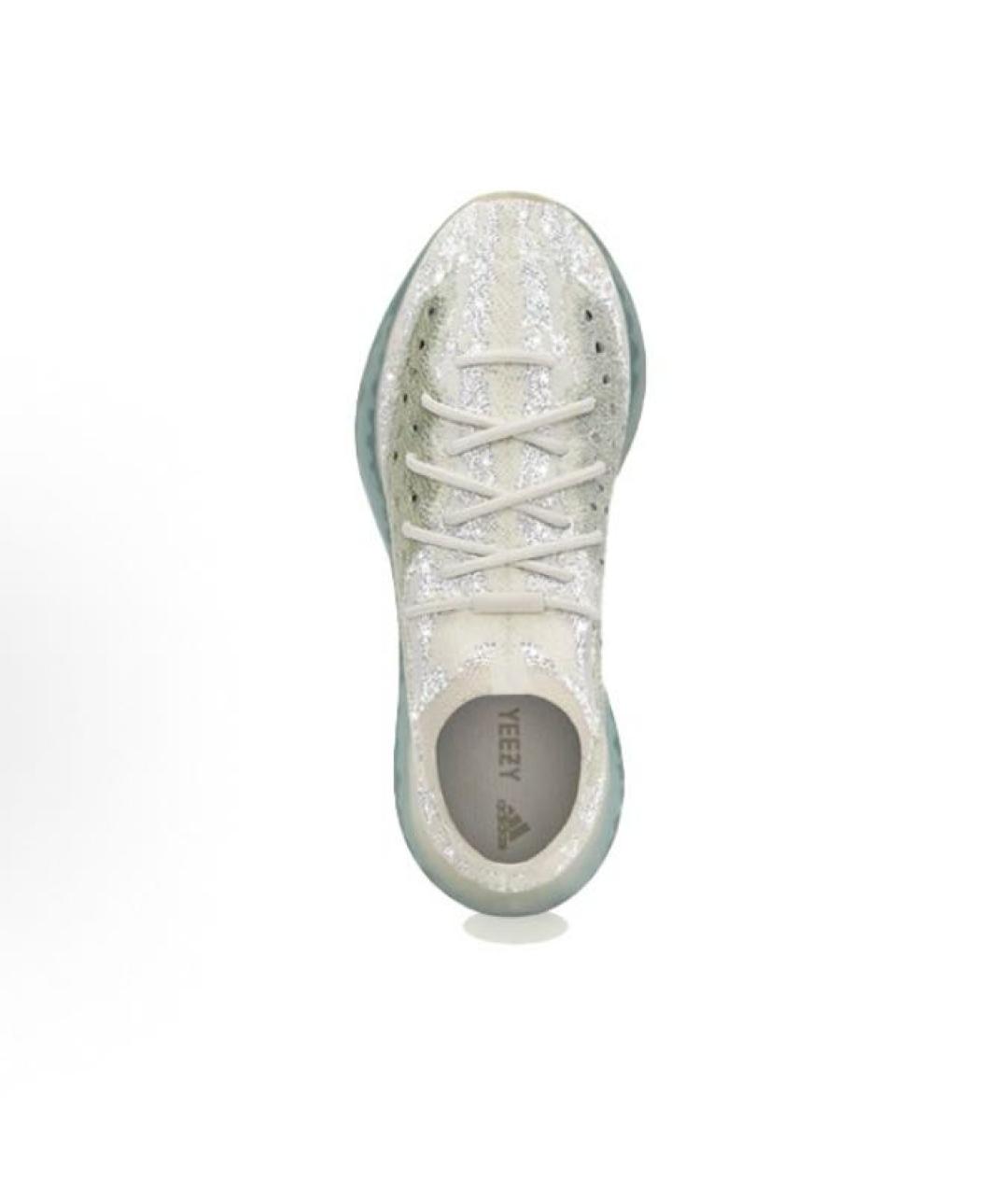 ADIDAS YEEZY Белые текстильные низкие кроссовки / кеды, фото 6