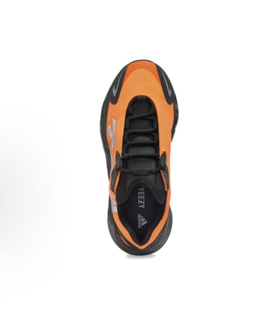 ADIDAS YEEZY Оранжевое текстильные низкие кроссовки / кеды, фото 5