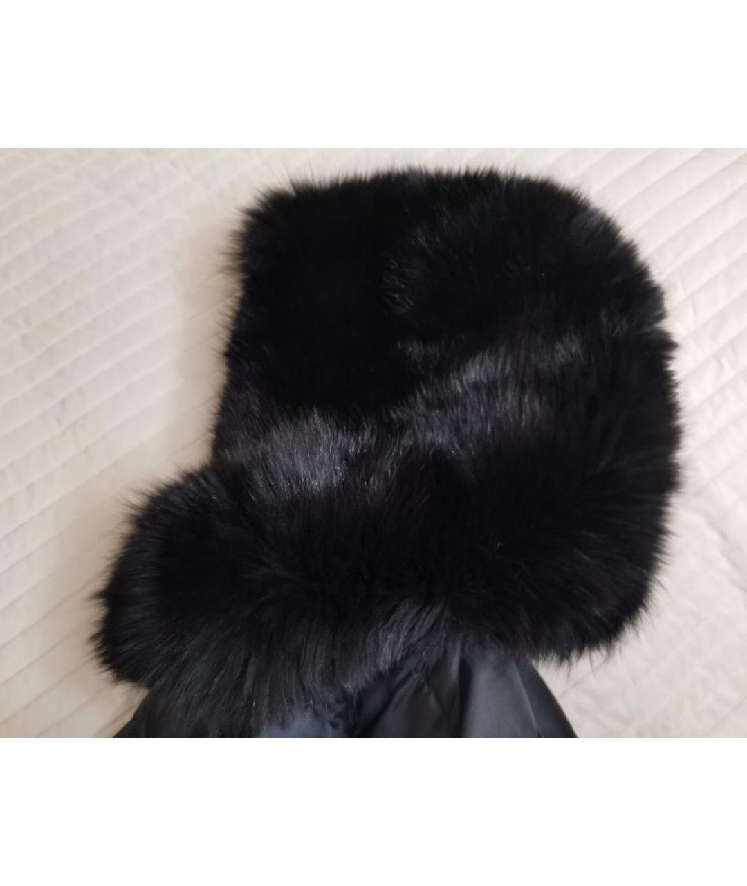 MONCLER Черная полиэстеровая куртка, фото 6