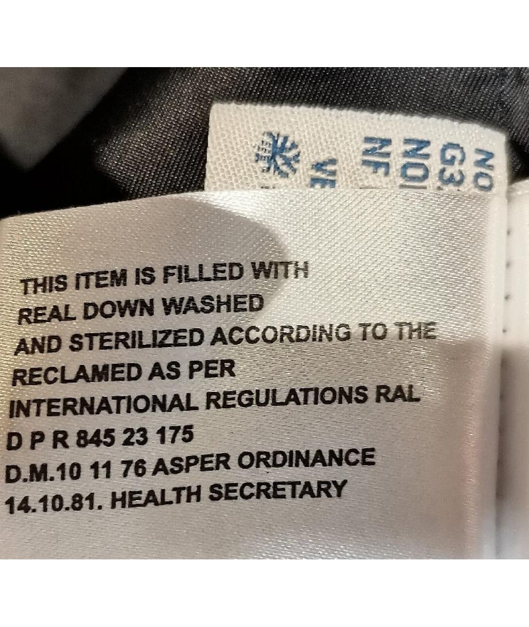 MONCLER Черная полиэстеровая куртка, фото 8