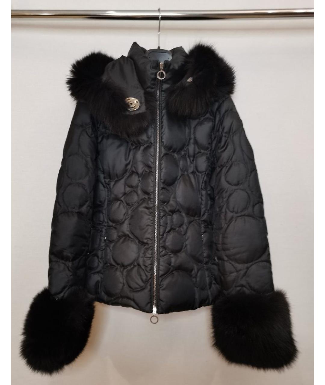 MONCLER Черная полиэстеровая куртка, фото 2