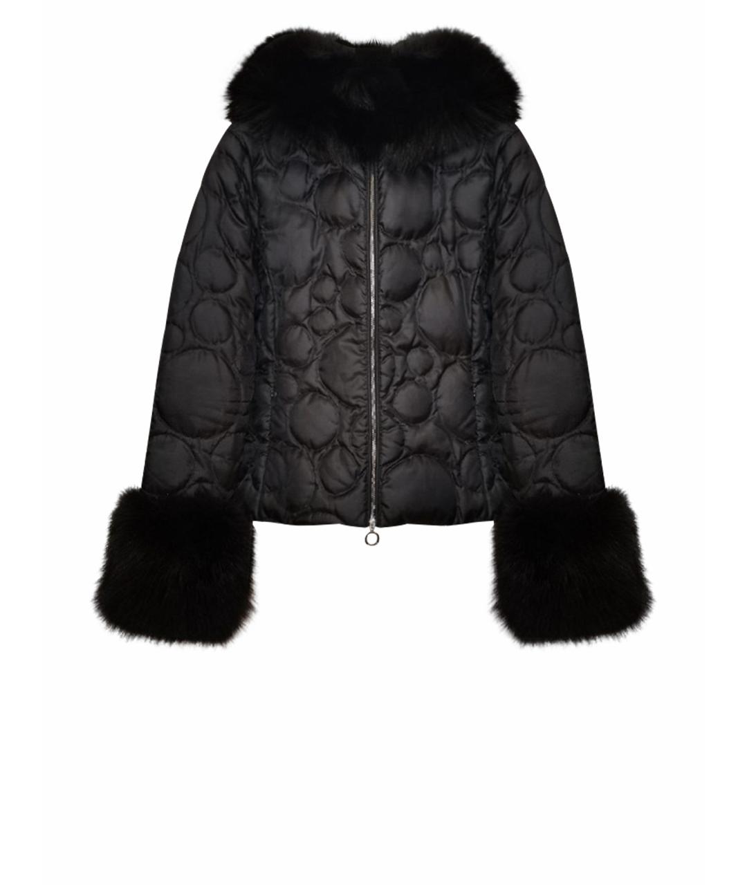 MONCLER Черная полиэстеровая куртка, фото 1