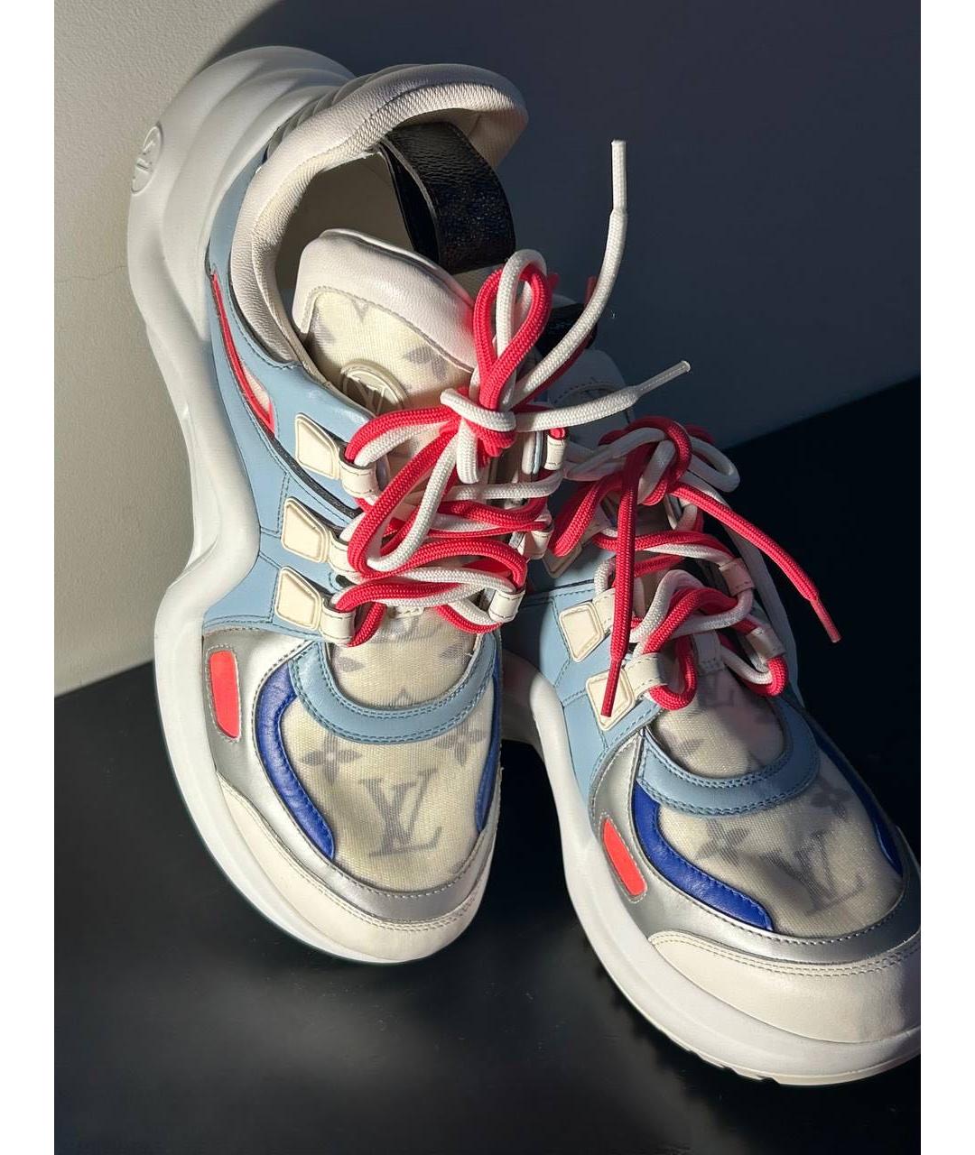 LOUIS VUITTON Мульти текстильные кроссовки, фото 2