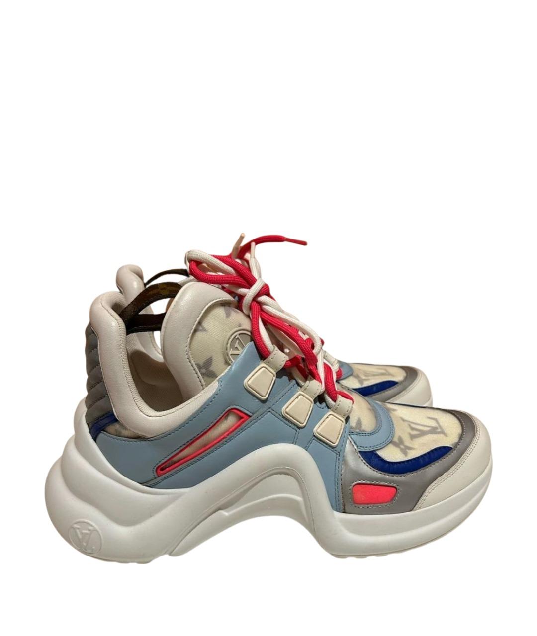 LOUIS VUITTON Мульти текстильные кроссовки, фото 1