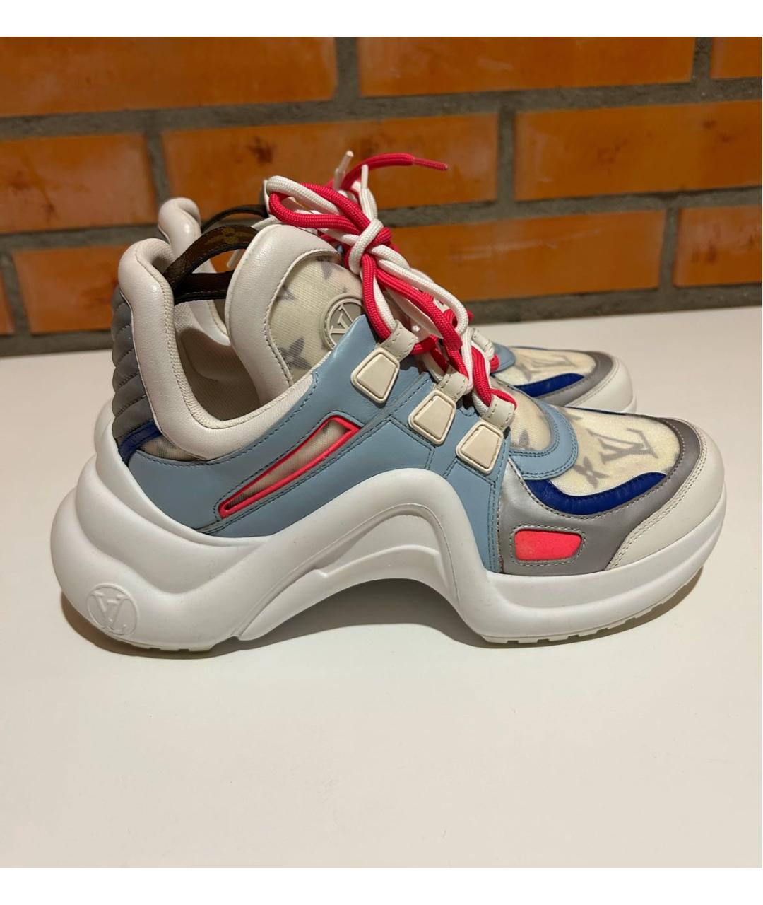 LOUIS VUITTON Мульти текстильные кроссовки, фото 5