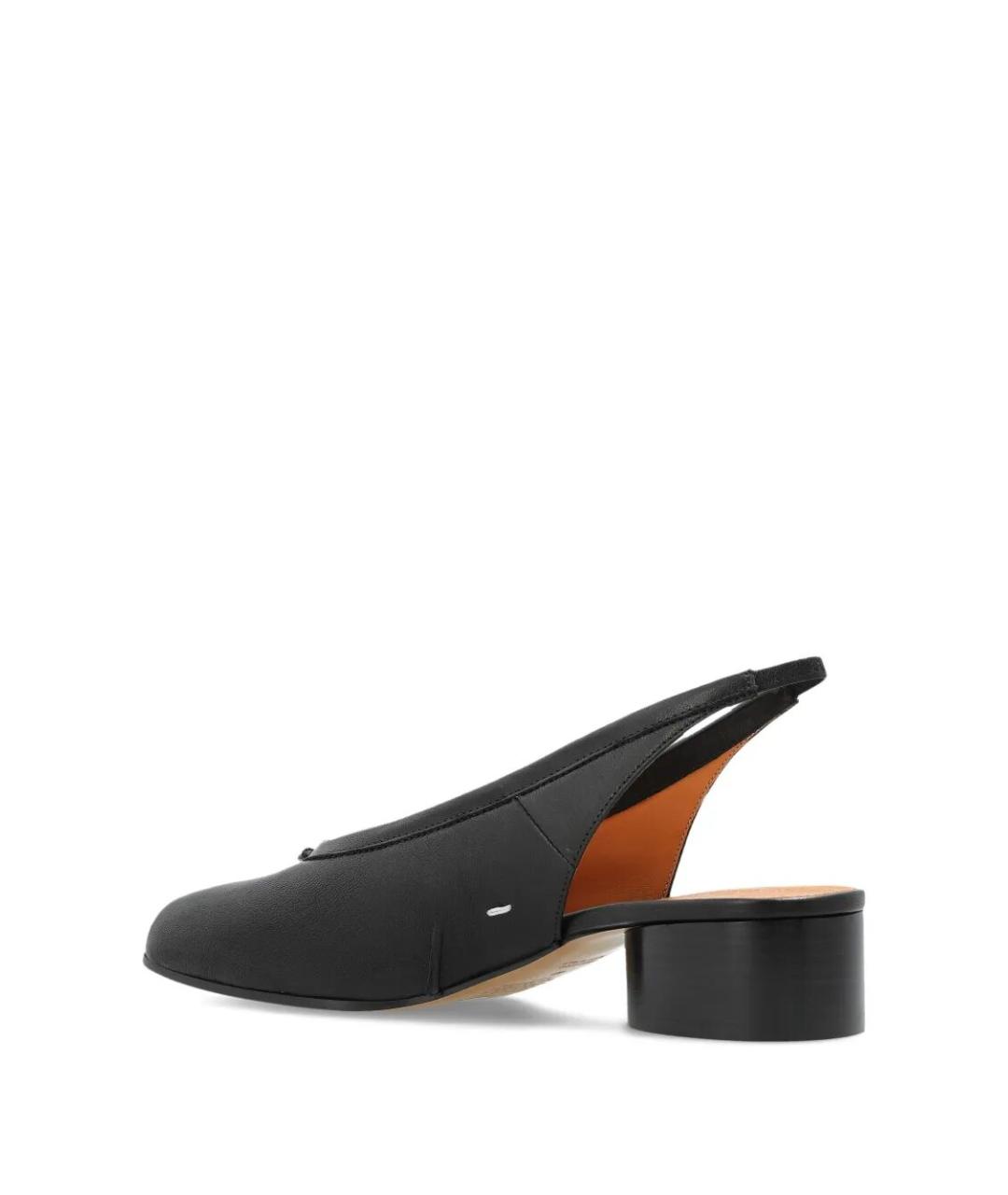 MAISON MARGIELA Черные кожаные туфли, фото 4