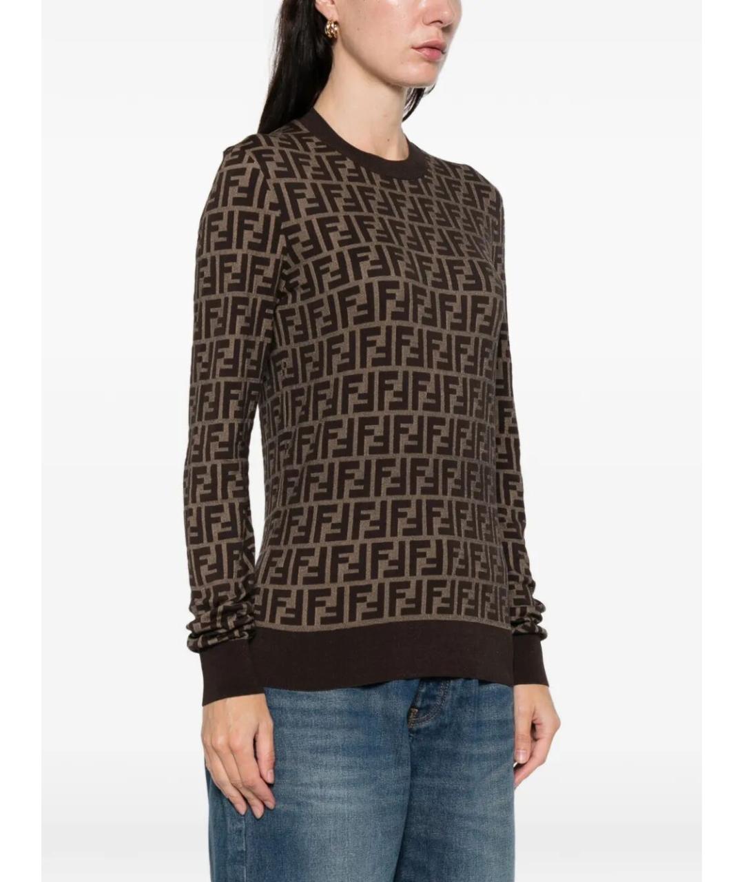 FENDI Мульти хлопковый джемпер / свитер, фото 2