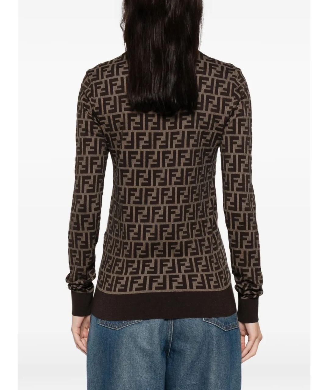 FENDI Мульти хлопковый джемпер / свитер, фото 3