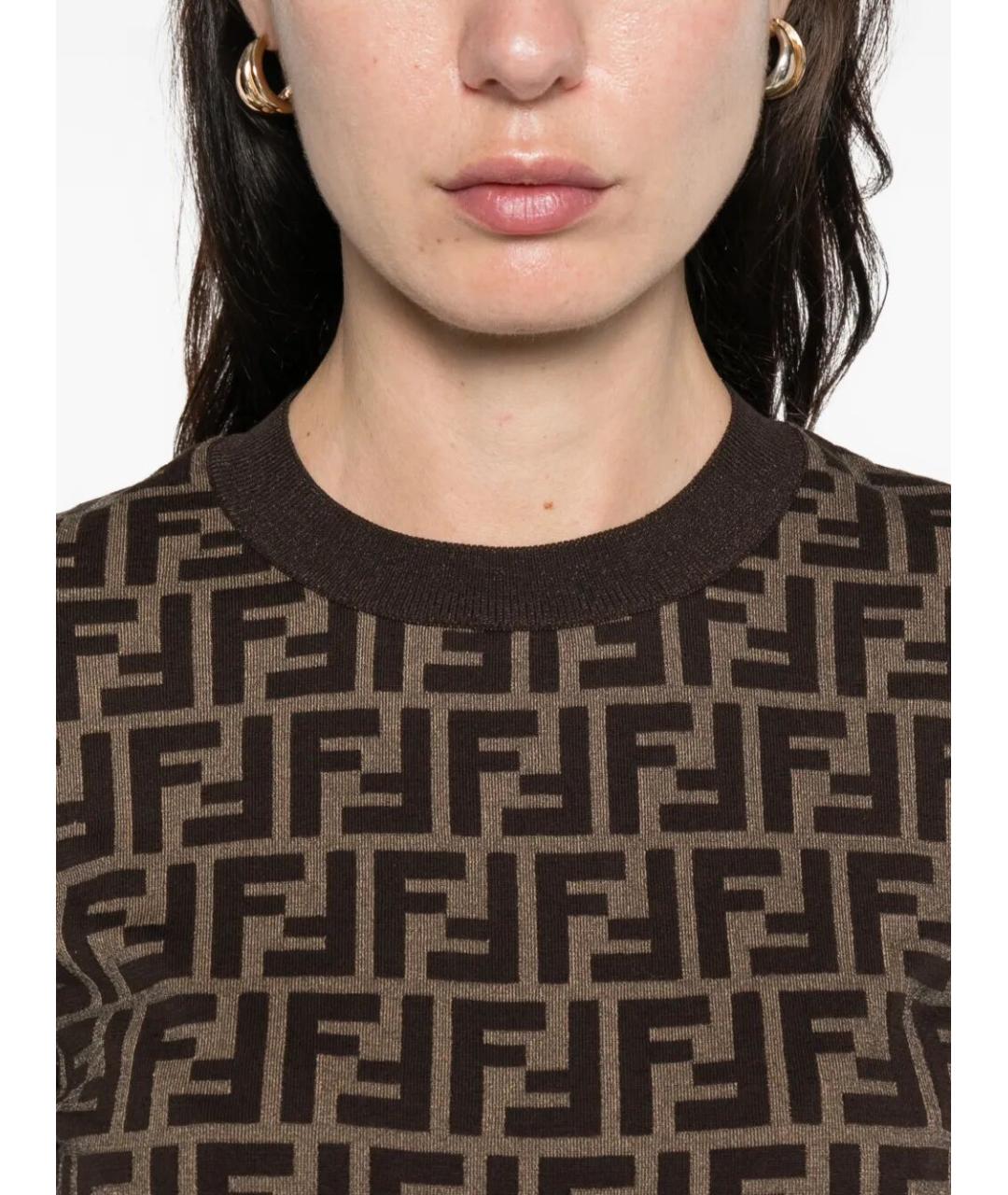 FENDI Мульти хлопковый джемпер / свитер, фото 4