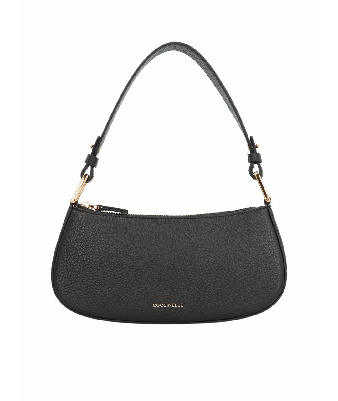 COCCINELLE Зеленая кожаная сумка с короткими ручками, фото 1