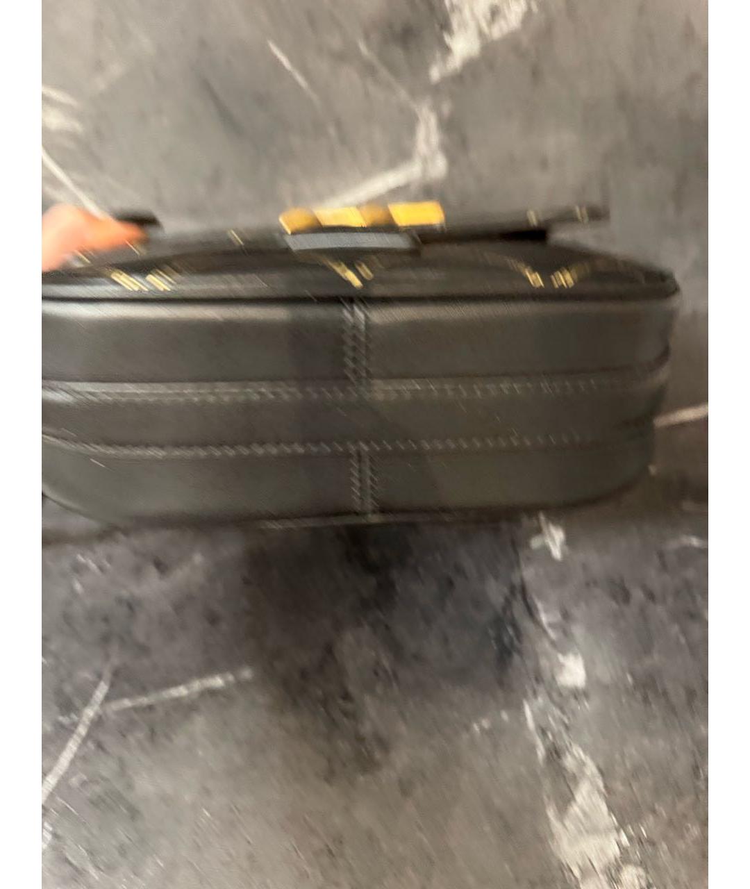 KARL LAGERFELD Черная кожаная сумка через плечо, фото 8