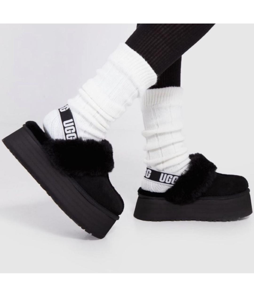 UGG AUSTRALIA Черные замшевые мюли, фото 4