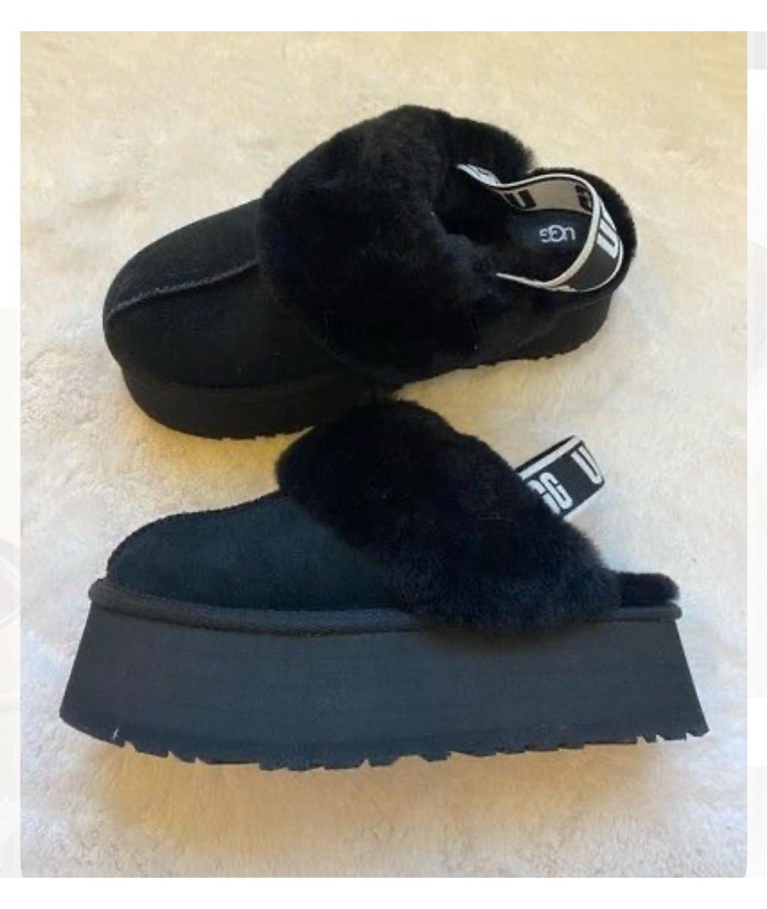 UGG AUSTRALIA Черные замшевые мюли, фото 3