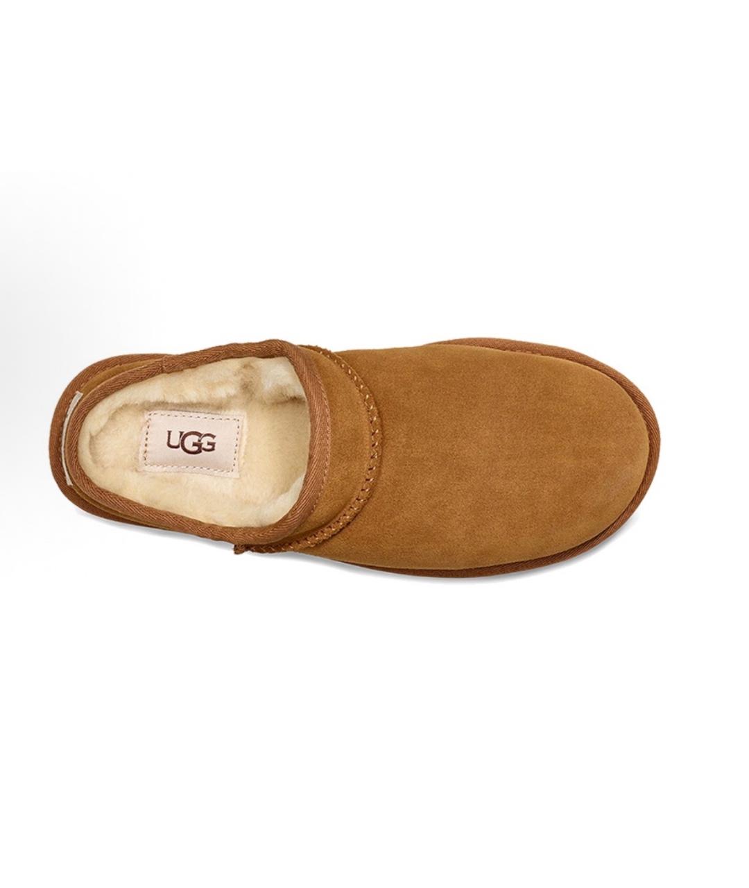 UGG AUSTRALIA Коричневые замшевые сабо, фото 3