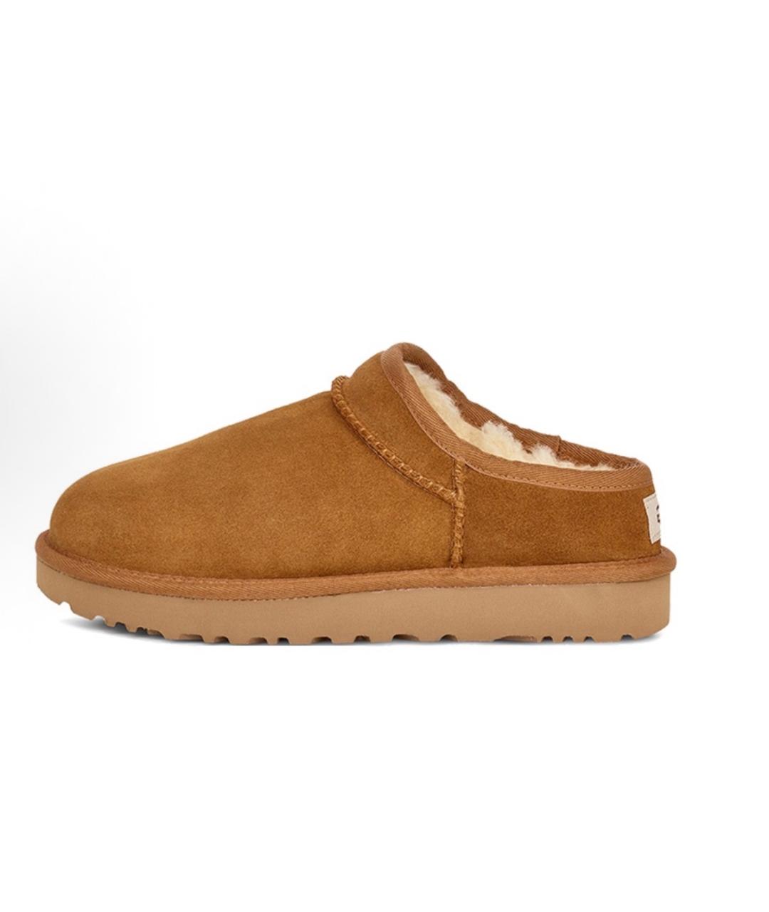 UGG AUSTRALIA Коричневые замшевые сабо, фото 7