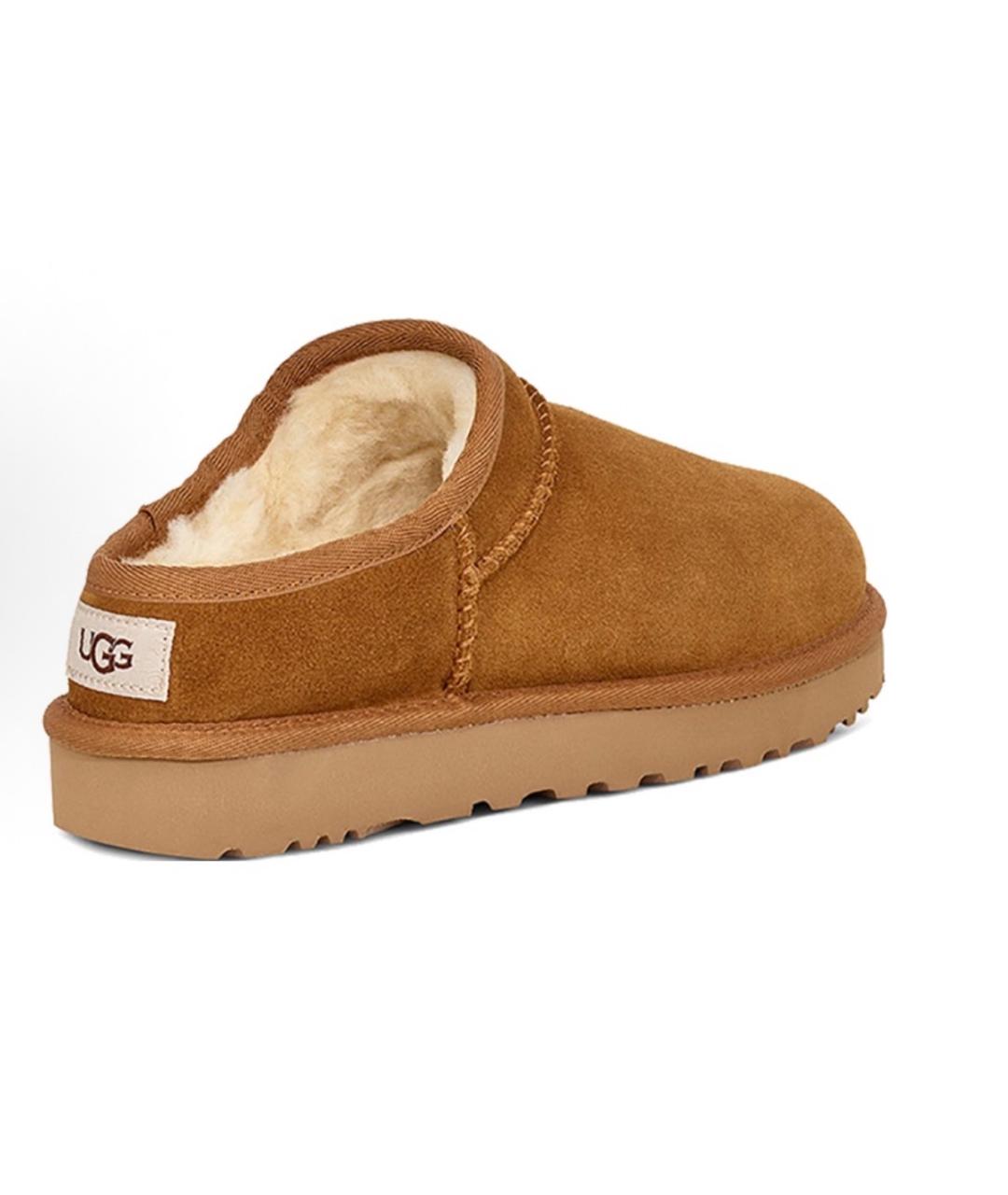 UGG AUSTRALIA Коричневые замшевые сабо, фото 2